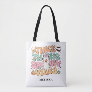Bolso De Tela Espesos gruesos de fantasma retro lindo Vibes fant
