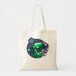 Bolso De Tela Espiral Alien Selfie Para Ventilador Del Espacio D