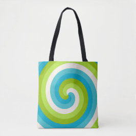 Bolso De Tela Espiral de giros tropicales