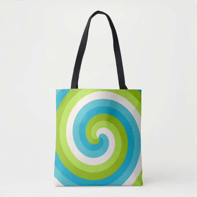 Bolso De Tela Espiral de giros tropicales (Anverso)