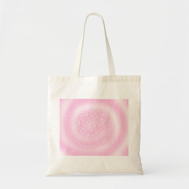 Bolso De Tela Espiral estridente de color rosa delgado (Frente)