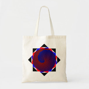Bolso De Tela Espiral roja y azul de Kenneth Yoncich