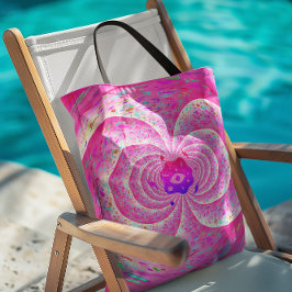 Bolso De Tela Espiral rosa funky