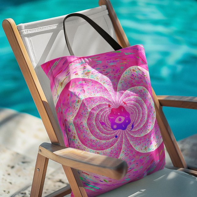 Bolso De Tela Espiral rosa funky (Subido por el creador)