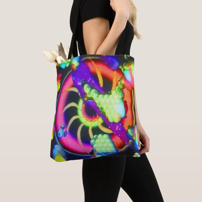 Bolso De Tela Espiral surrealista (Detalle)