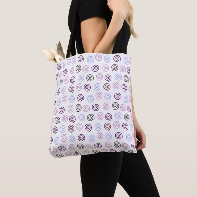 Bolso De Tela Espirales (Detalle)