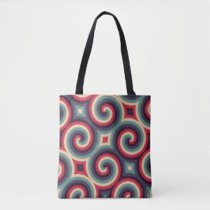 Bolso De Tela Espirales cruzadas eléctricas