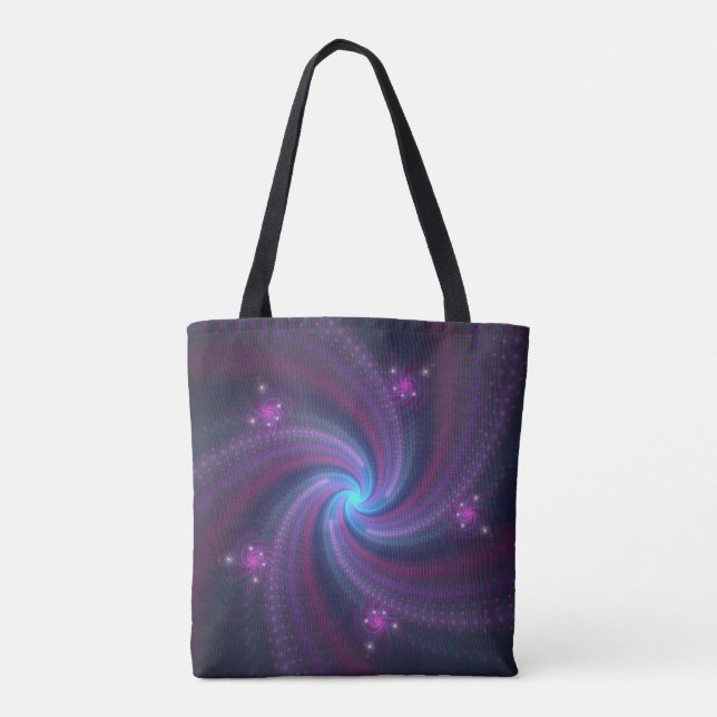 Bolso De Tela espirales de arco iris (Reverso)
