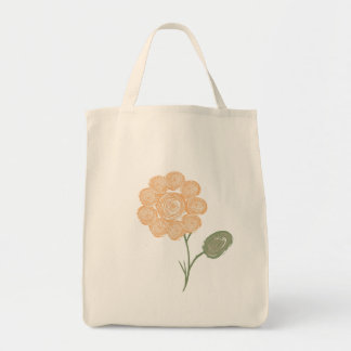 Bolso De Tela Espirales de Energía Floreciendo