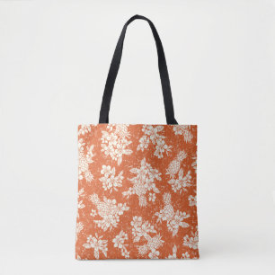Bolso De Tela Espíritu Aloha: Armonía Hibiscus-Pineapple.