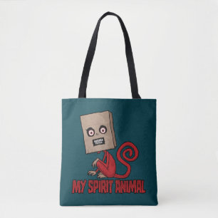 Bolso De Tela Espíritu Animal del Mono Enmascarado Maniático