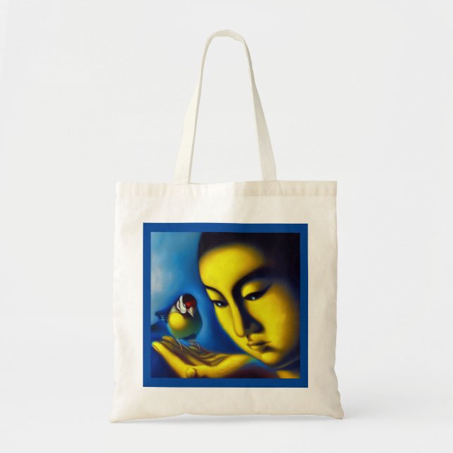 Bolso De Tela Espíritu Animal Goldfinch 3 (Frente)