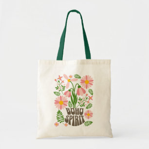 Bolso De Tela Espíritu Boho Estética Floral Retro
