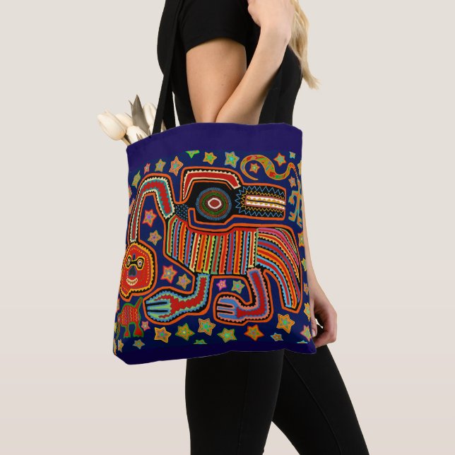 Bolso De Tela Espíritu de serpiente chamán (Detalle)