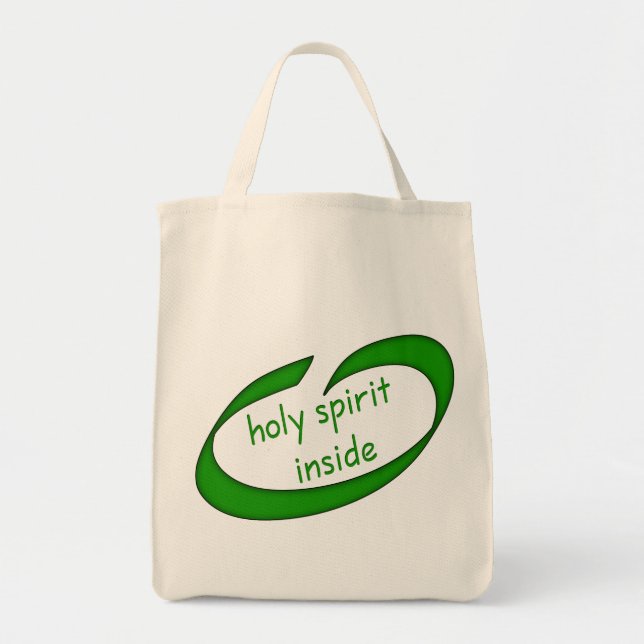 Bolso De Tela Espíritu Santo dentro del cristiano (Frente)