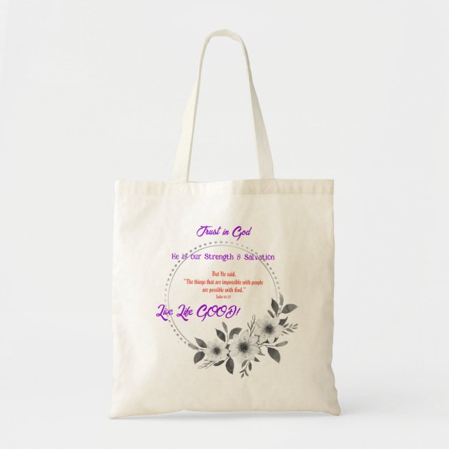 Bolso De Tela Espiritualidad religiosa Inspiradora (Frente)
