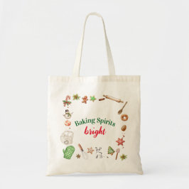Bolso De Tela Espíritus de horneado brillantes Navidades