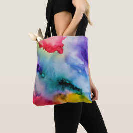 Bolso De Tela Esplandones artísticos de acuarela