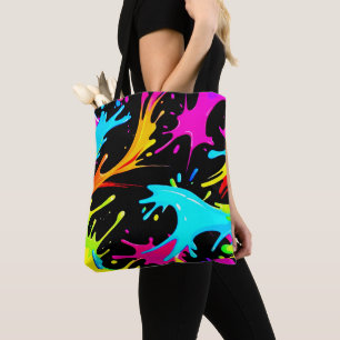 Bolso De Tela Esplash de color: arte abstracto