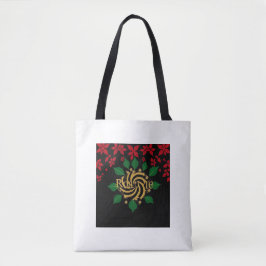 Bolso De Tela Esplendor de Acebo de Medianoche