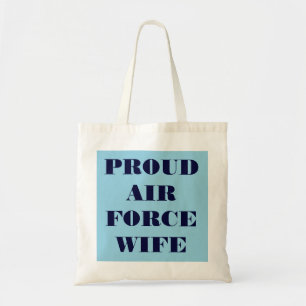 Bolso De Tela Esposa de la Fuerza Aérea Orgullosa