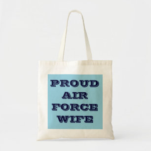 Bolso De Tela Esposa de la Fuerza Aérea Orgullosa