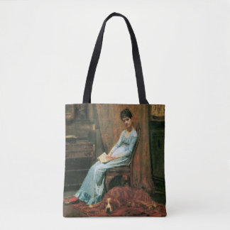 Bolso De Tela Esposa del artista y su Setter