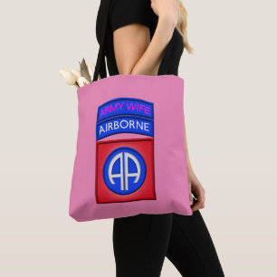 Bolso De Tela Esposa del Ejército de la 82ª División Aerotranspo