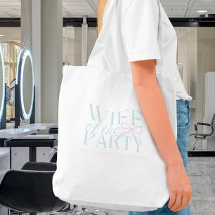 Bolso De Tela Esposa del Fiesta - Personalizado Bachelorette Des