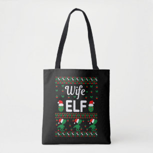 Bolso De Tela esposa elf navidades suéter feo
