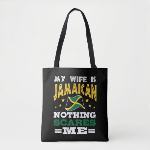 Bolso De Tela Esposa jamaiquina divertida Jamaica