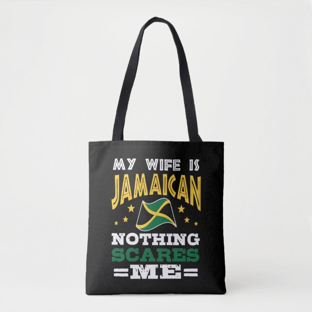 Bolso De Tela Esposa jamaiquina divertida Jamaica (Anverso)