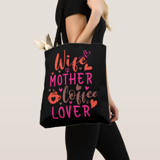 Bolso De Tela Esposa Madre Café Lover
