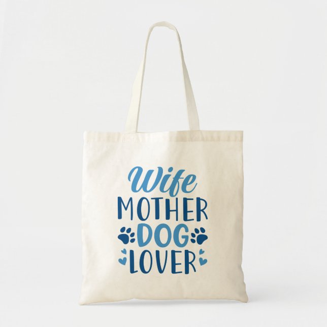 Bolso De Tela Esposa Madre Perro Lover (Frente)