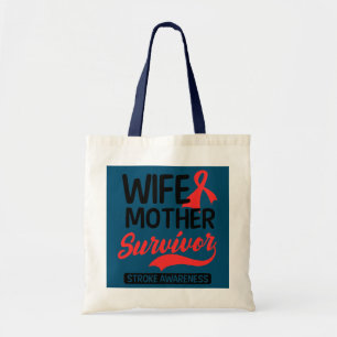 Bolso De Tela Esposa Madre Superviviente Diseño Superviviente de
