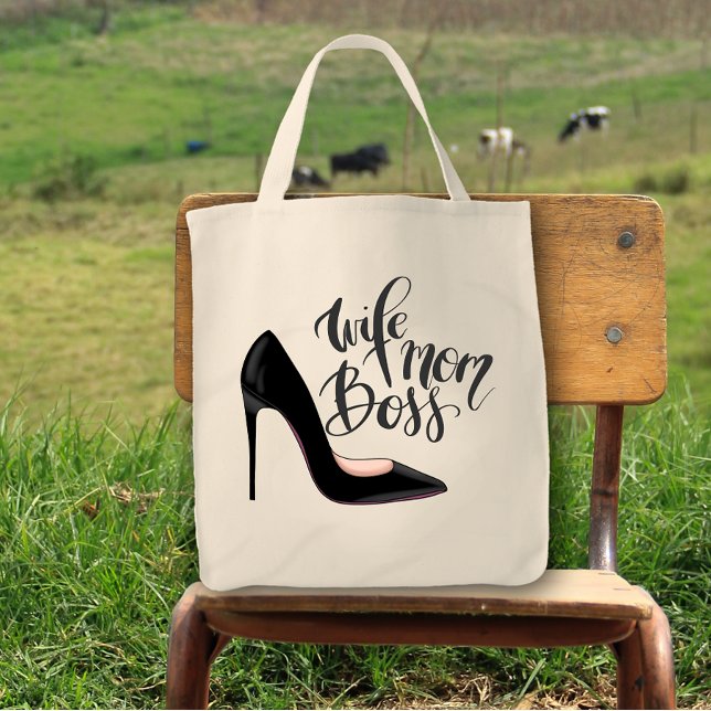 Bolso De Tela Esposa Mamá Boss Girly Heel Divertido Cute (Subido por el creador)