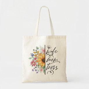 Bolso De Tela Esposa, mamá, Día de la Madre del Jefe