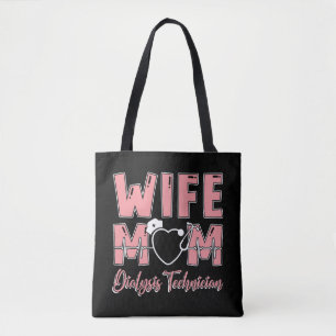 Bolso De Tela Esposa Mamá Diálisis Técnico Enfermería Nefrología