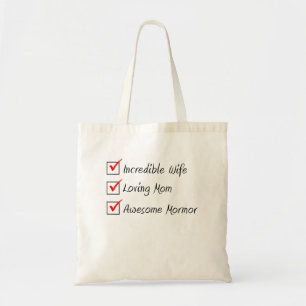 Bolso De Tela Esposa Mamá Mormor Mujer Sueca