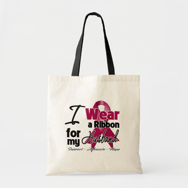 Bolso De Tela Esposo - Cinta de mieloma múltiple (Frente)