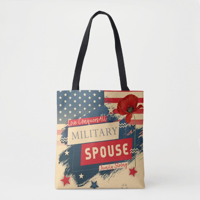 Bolso De Tela Esposo militar (Anverso)