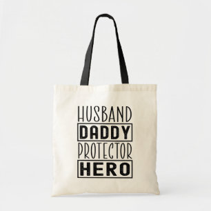 Bolso De Tela Esposo Papá Protector Héroe Veterano Papá Divertid