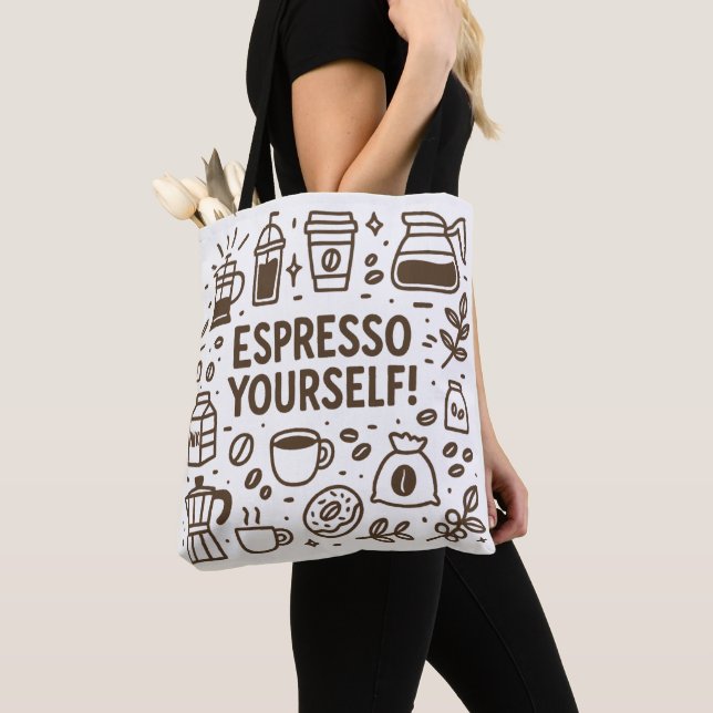 Bolso De Tela ¡Espresso! (Detalle)