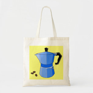 Bolso De Tela Espresso arcoiris azul
