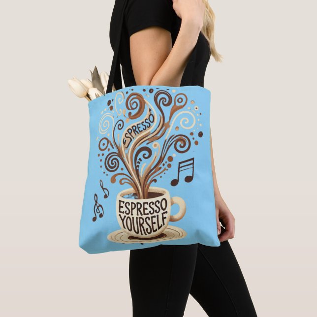 Bolso De Tela  Espresso Yourself – Brewed Creativity Tote (Detalle)