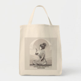 Bolso De Tela Espresso Zen Meditación Tote Bag