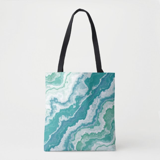 Bolso De Tela espuma de mar de burbujas: (Anverso)