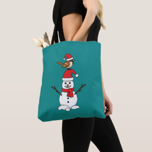 Bolso De Tela Espuma suave en Snowman