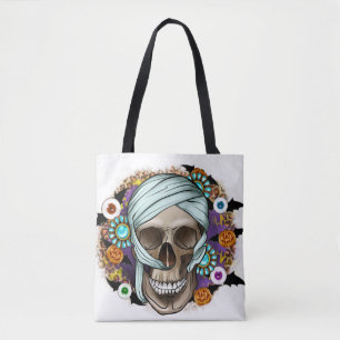 Bolso De Tela Esqueleto de Halloween
