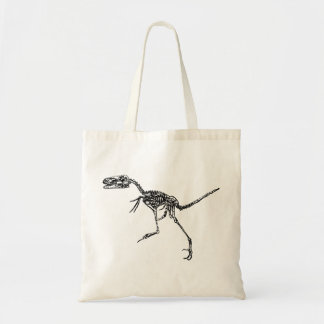 Bolso De Tela Esqueleto del Velociraptor